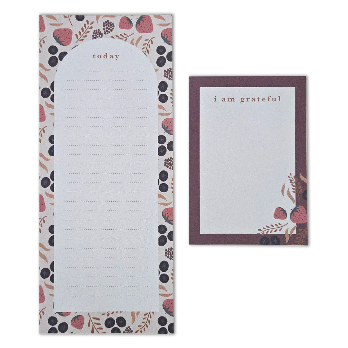 Fruity Floral Gratitude 2Pk Notepad Set