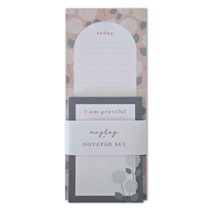 Hydrangeas Floral Gratitude 2Pk Notepad Set