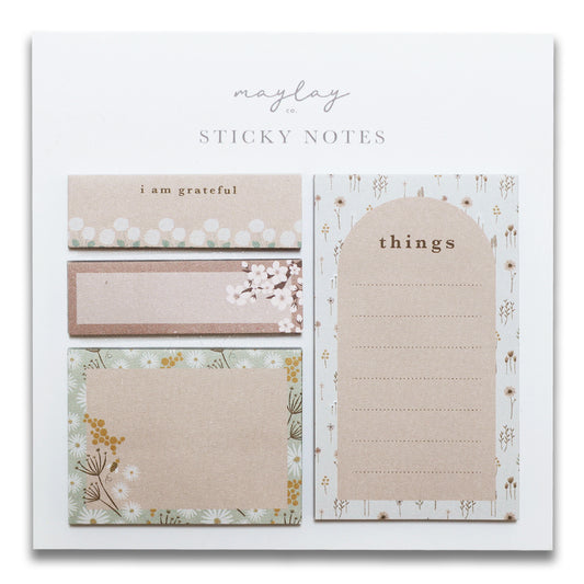 Summer Florals Mini Sticky Notes