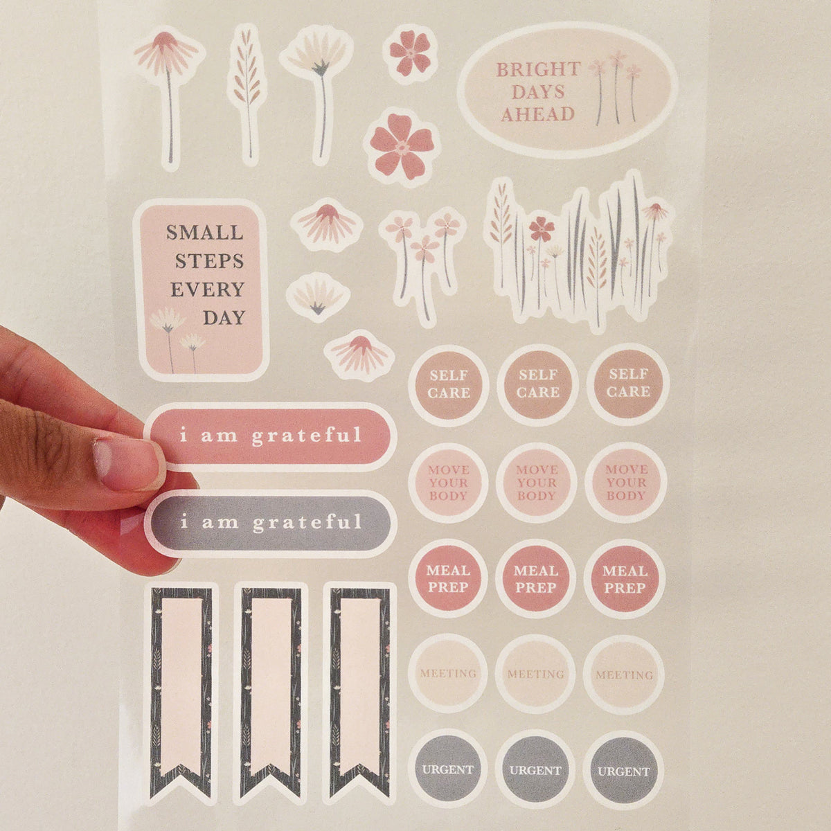 Wildflowers Floral Washi Planner Sticker Sheet
