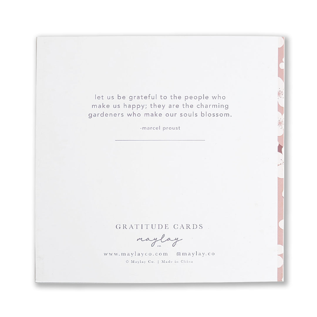 Cherry Blossoms Gratitude Cards - Maylay Co.